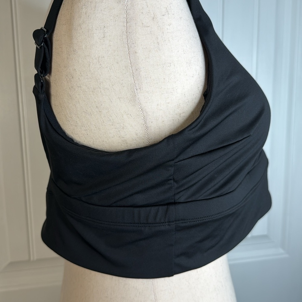 Nike Women's Essential Scoop Neck Plus Size Midkini Swim Top Sz 1X NWOT - Picture 8 of 13